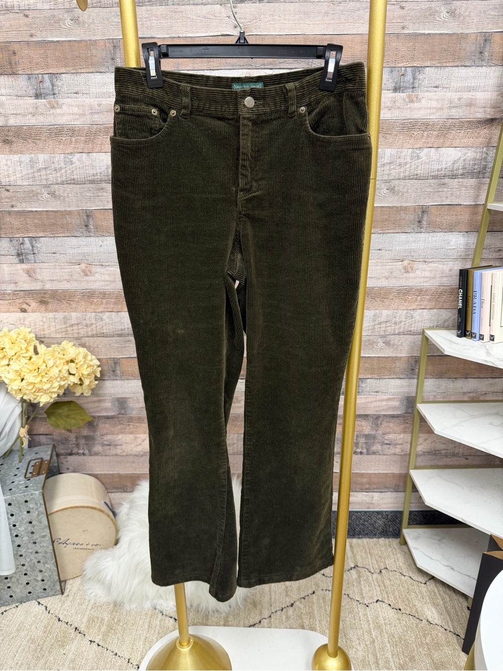 Lauren Ralph Lauren brown corduroy 10p